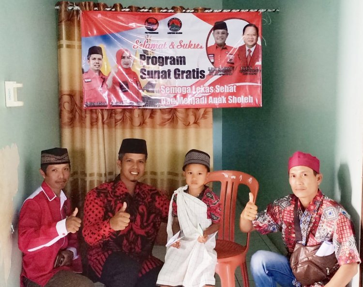 BAMUSI PDI PERJUANGAN Laksanakan program sunat gratis 11 anak