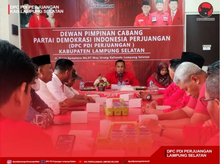 DPC PDI Perjuangan Kabupaten Lampung Selatan Mengadakan Rapat Koordinasi