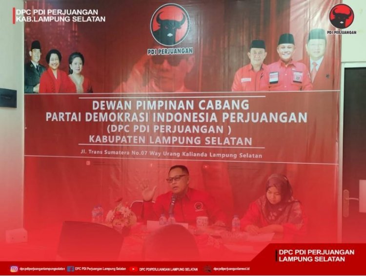 DPC PDI Perjuangan Kabupaten Lampung Selatan Mengadakan Rapat Koordinasi